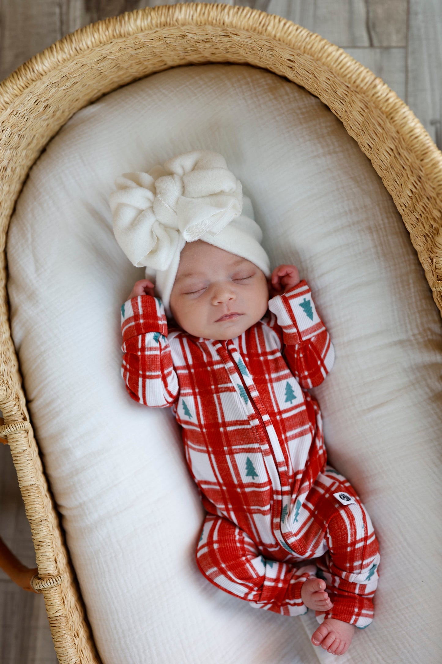 PLAID PINES | ZIP ROMPER