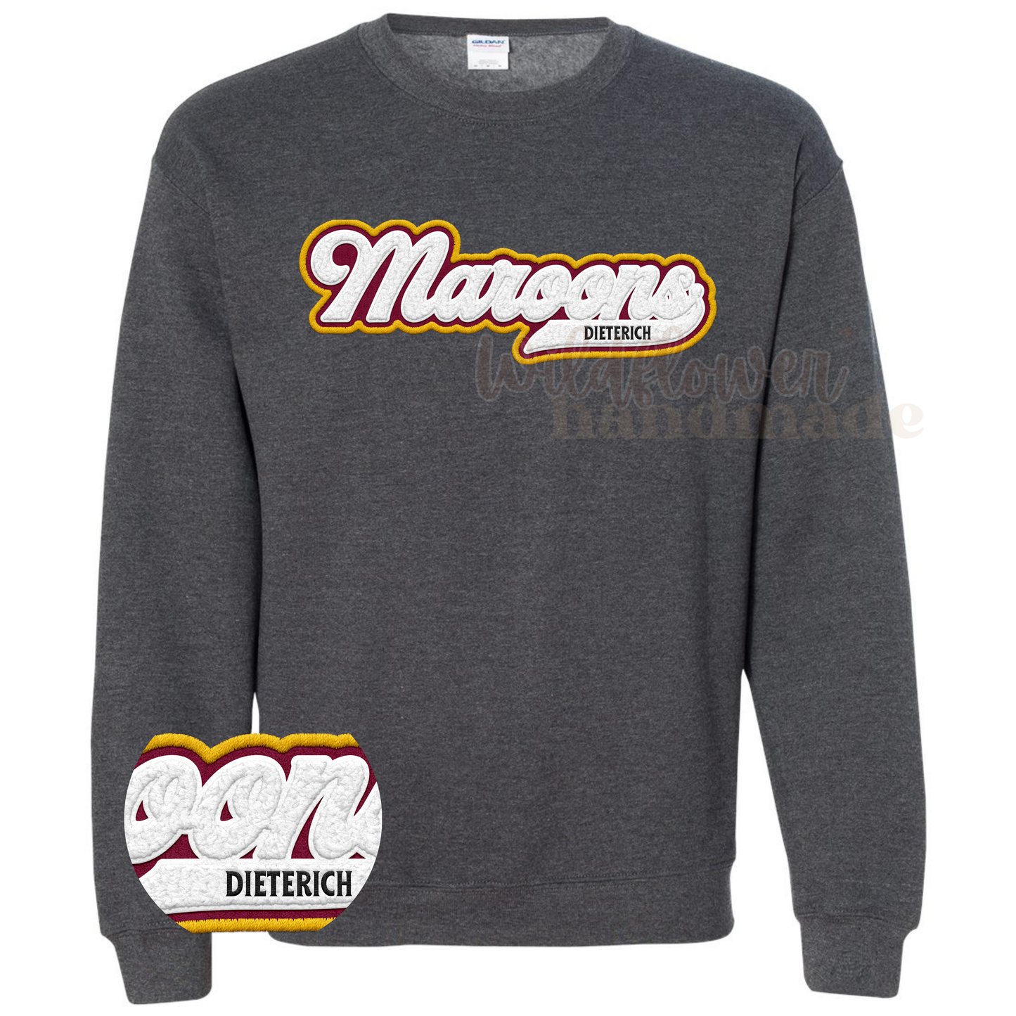 MAROONS Retro Faux Chenille