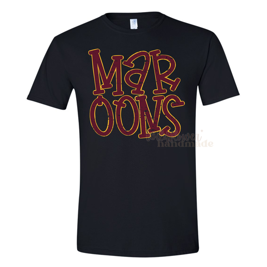 Maroons Gold Outline