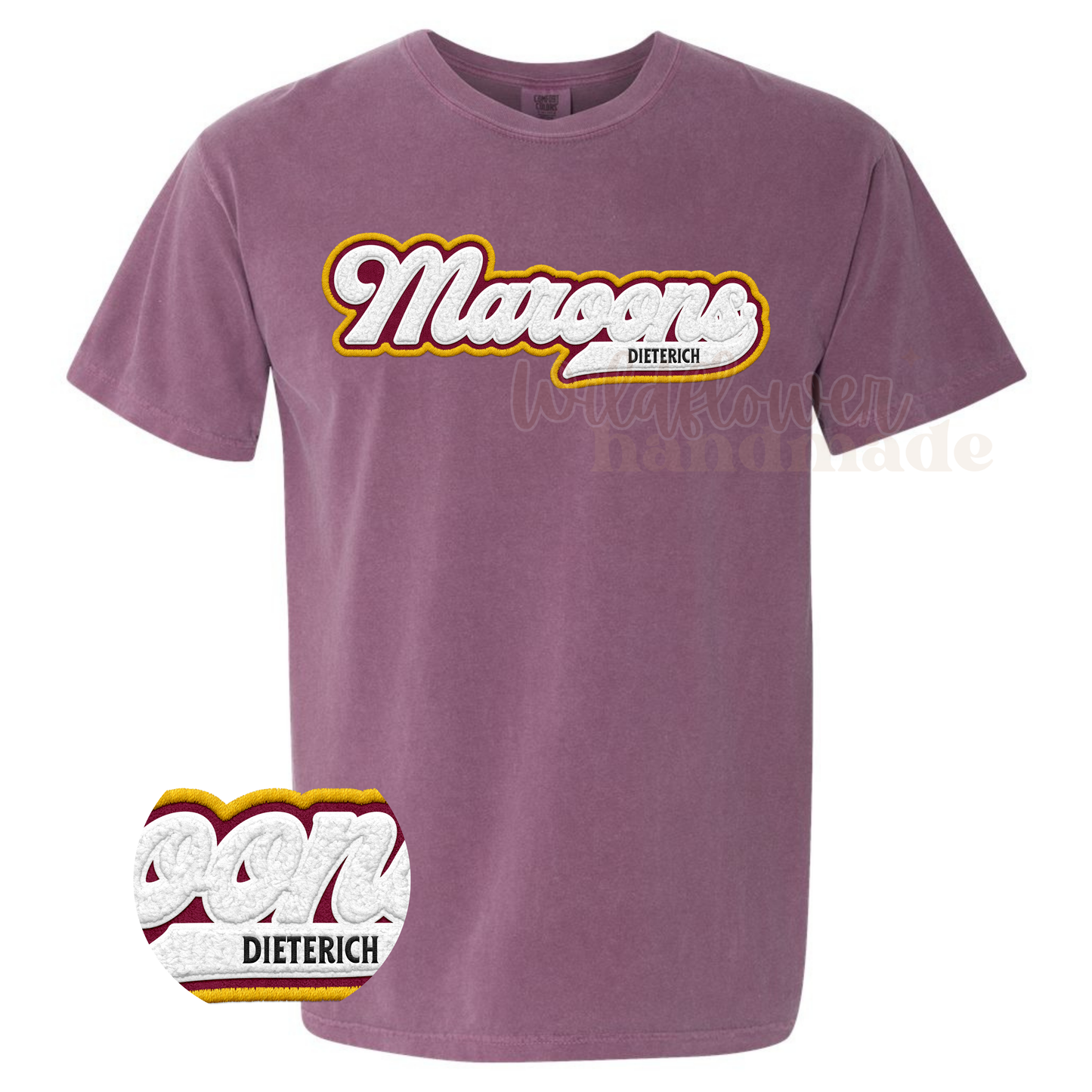 MAROONS Retro Faux Chenille