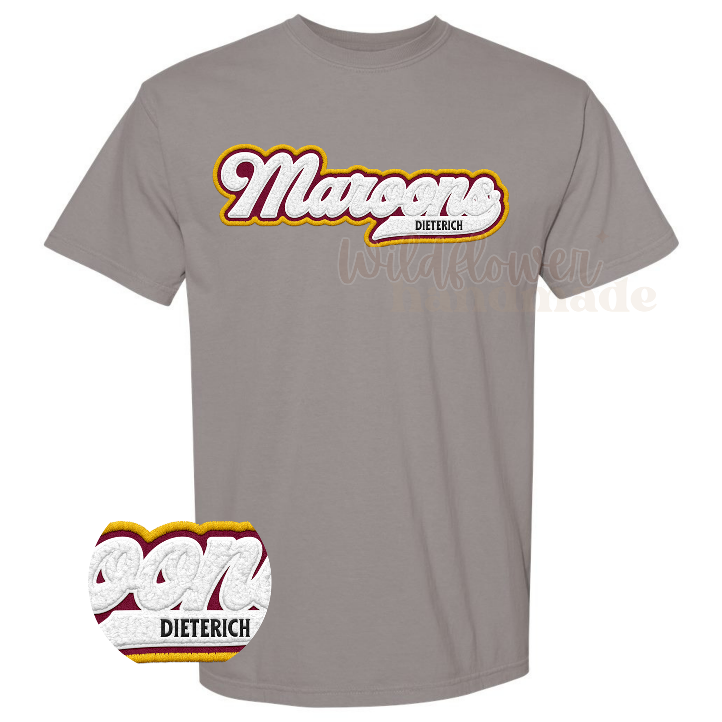 MAROONS Retro Faux Chenille