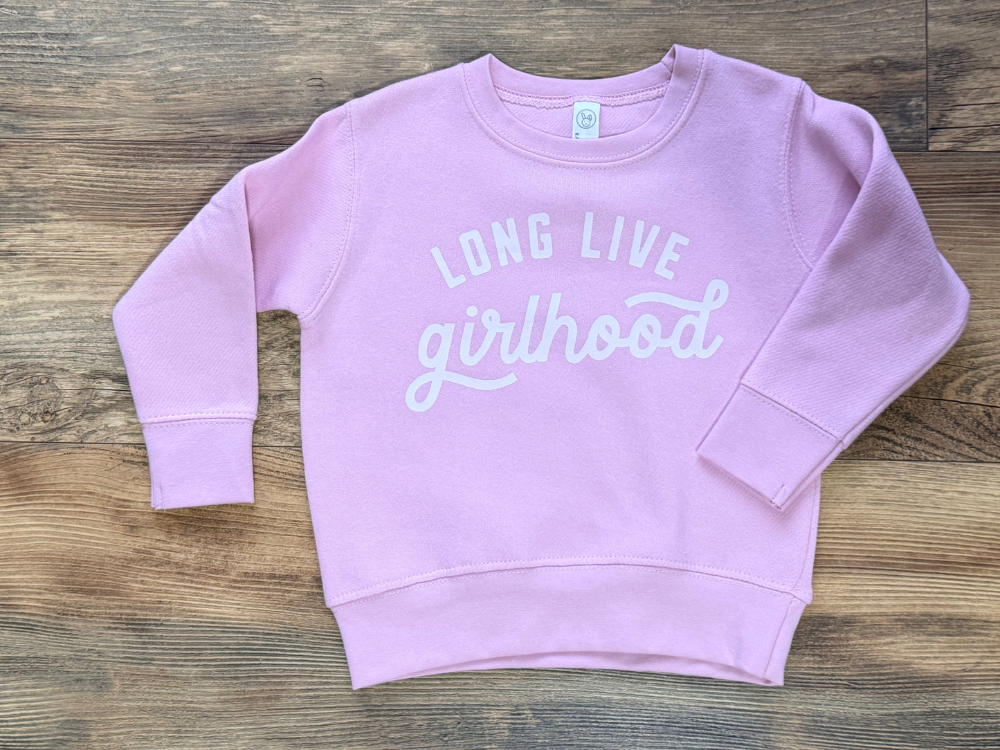Long Live Girlhood Light Pink Crewneck