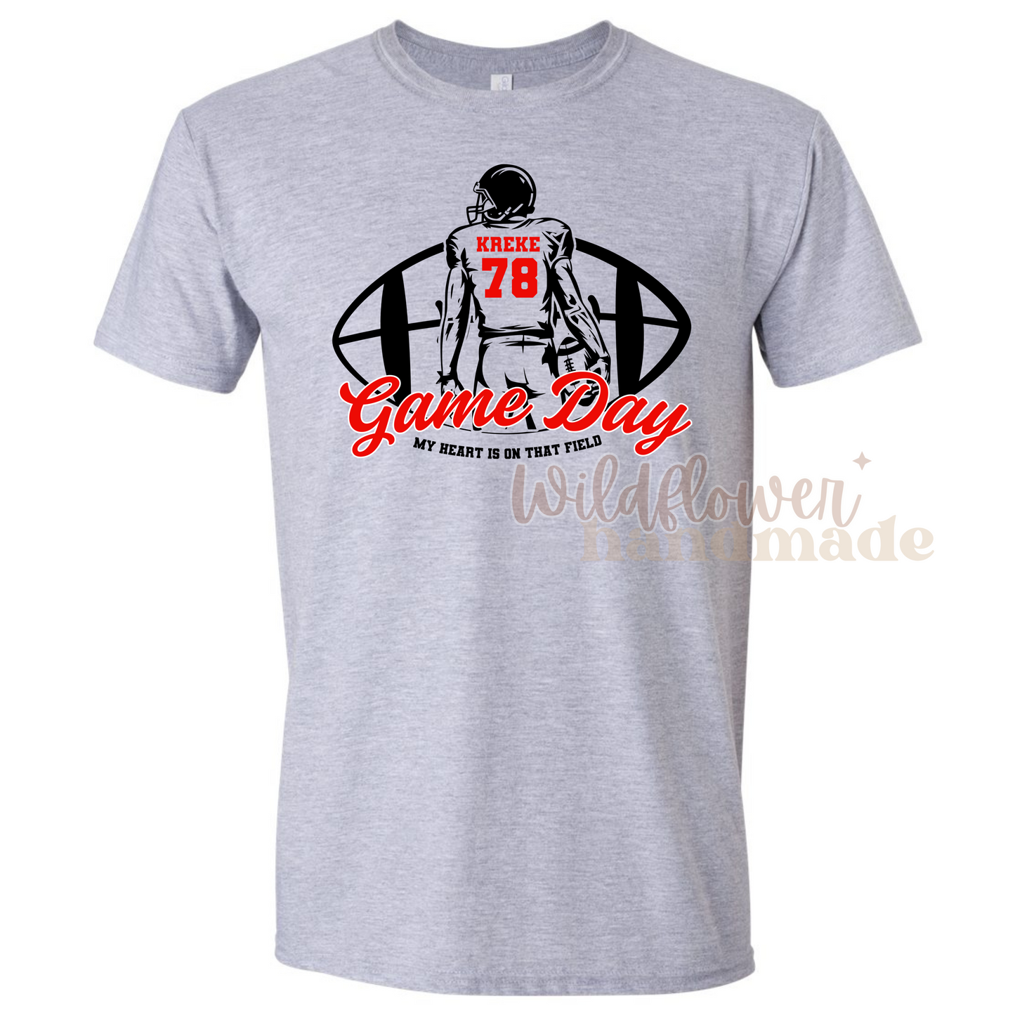 CUSTOM My Heart is on That Field - Football
