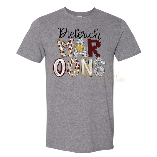 Poppy Maroons - Stacked