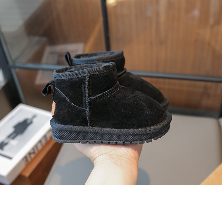 PREORDER: KIDS Faux Fur & Suede Mini Boots