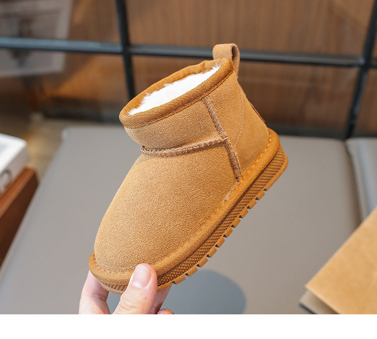 PREORDER: KIDS Faux Fur & Suede Mini Boots
