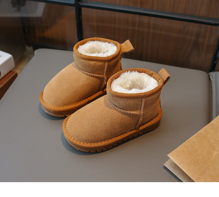 PREORDER: KIDS Faux Fur & Suede Mini Boots