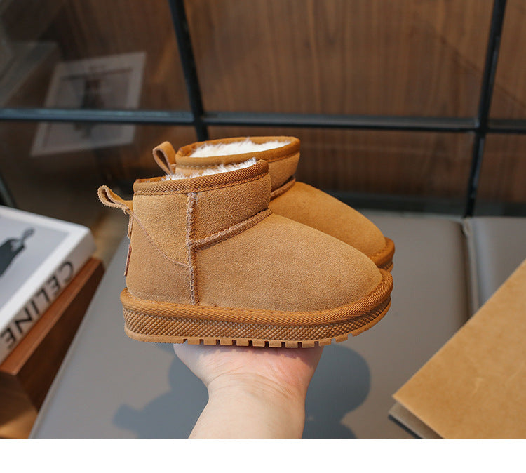 PREORDER: KIDS Faux Fur & Suede Mini Boots
