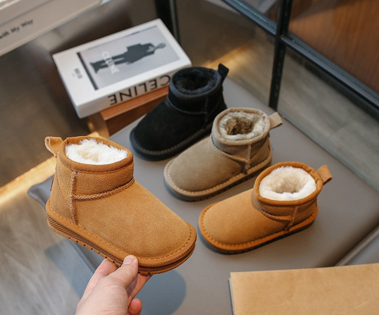 PREORDER: KIDS Faux Fur & Suede Mini Boots