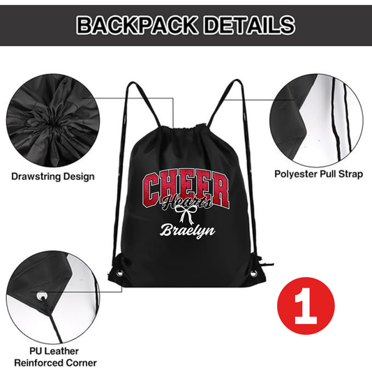 Personalized Effingham Hearts Cheer Bag