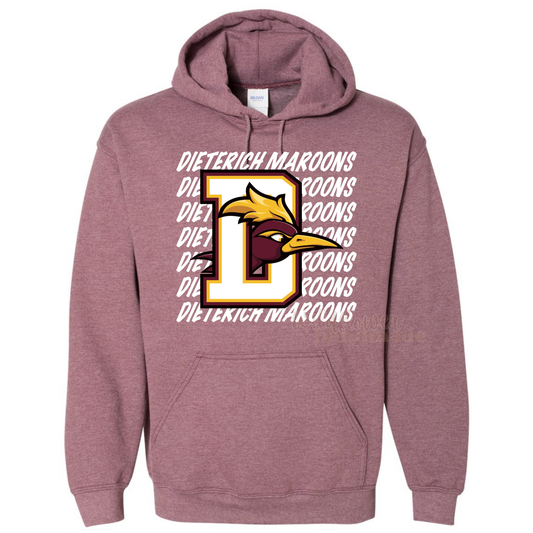 Dieterich Maroons - white logo