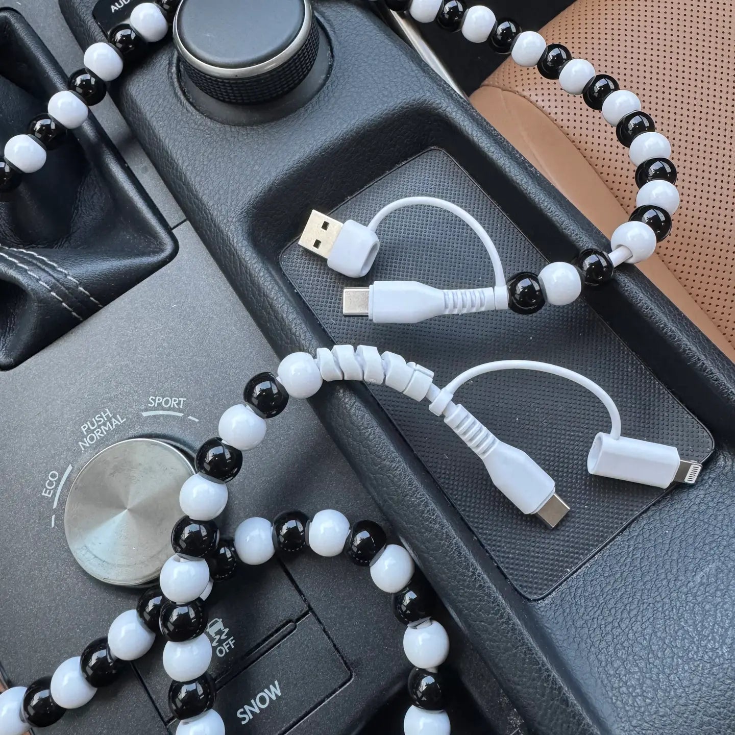 Black + White 4 in 1 Charger