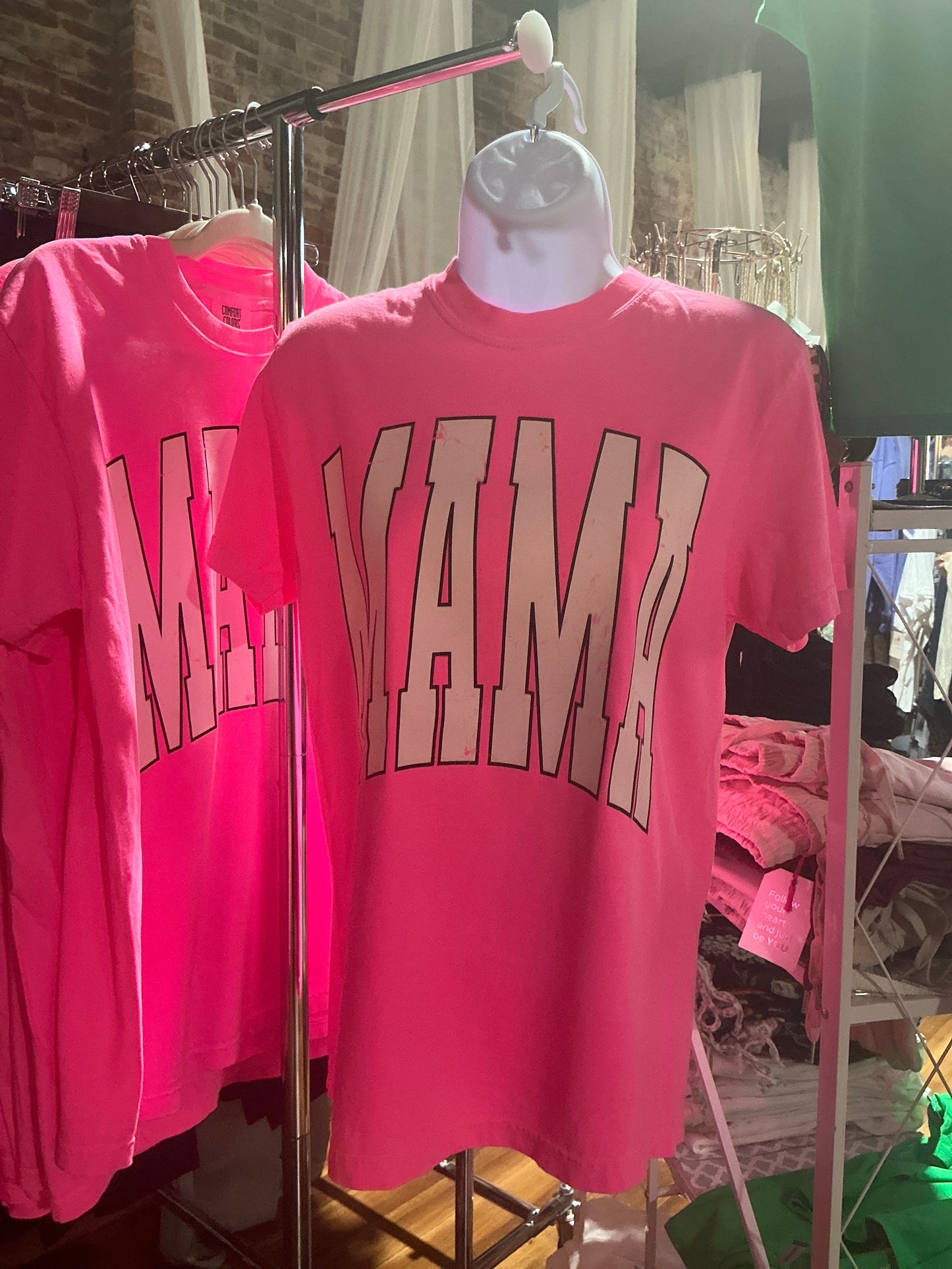 Neon Pink Mama Tee