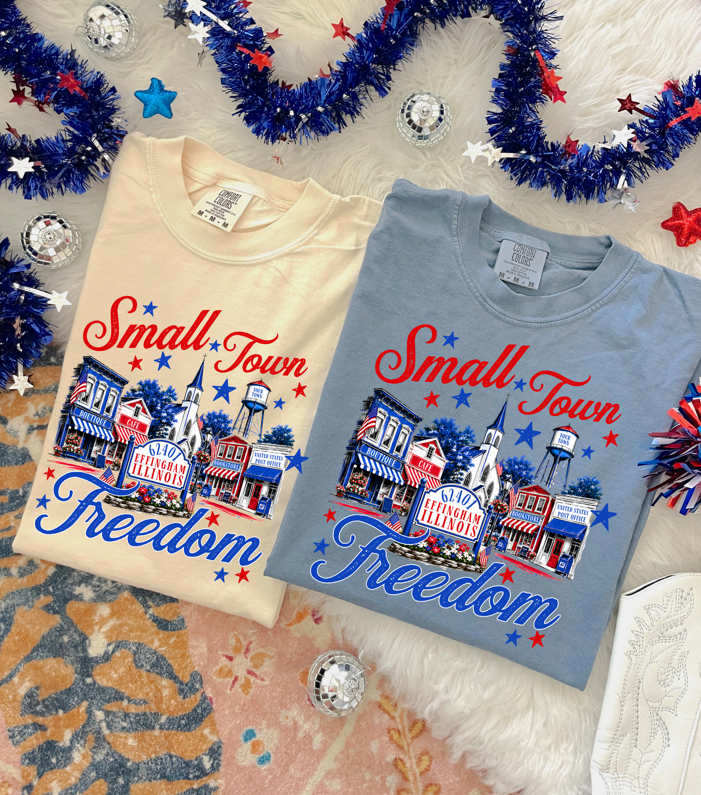 CUSTOMIZABLE Small Town Freedom Tee