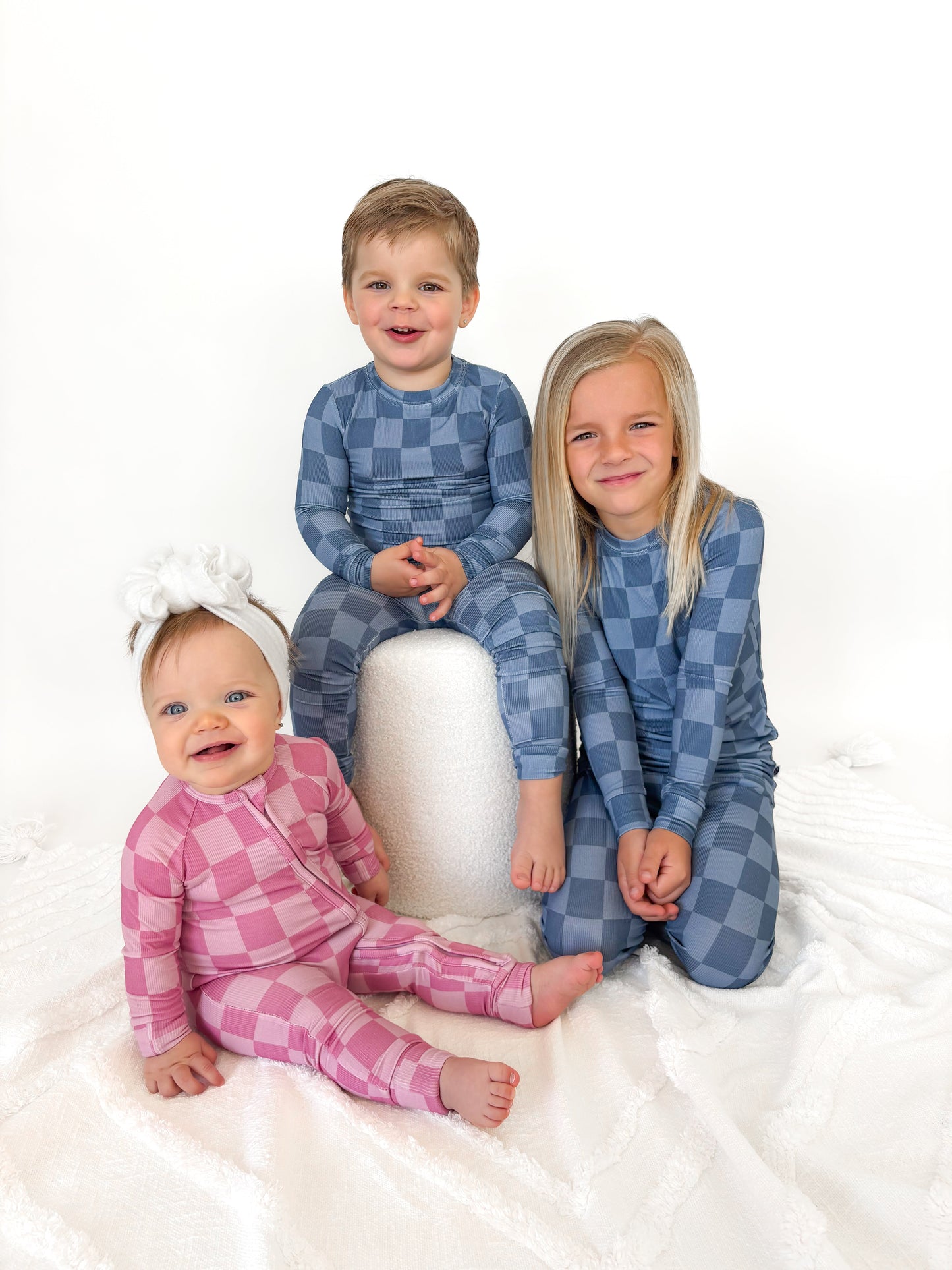 BLUE CHECK | TWO PIECE SET