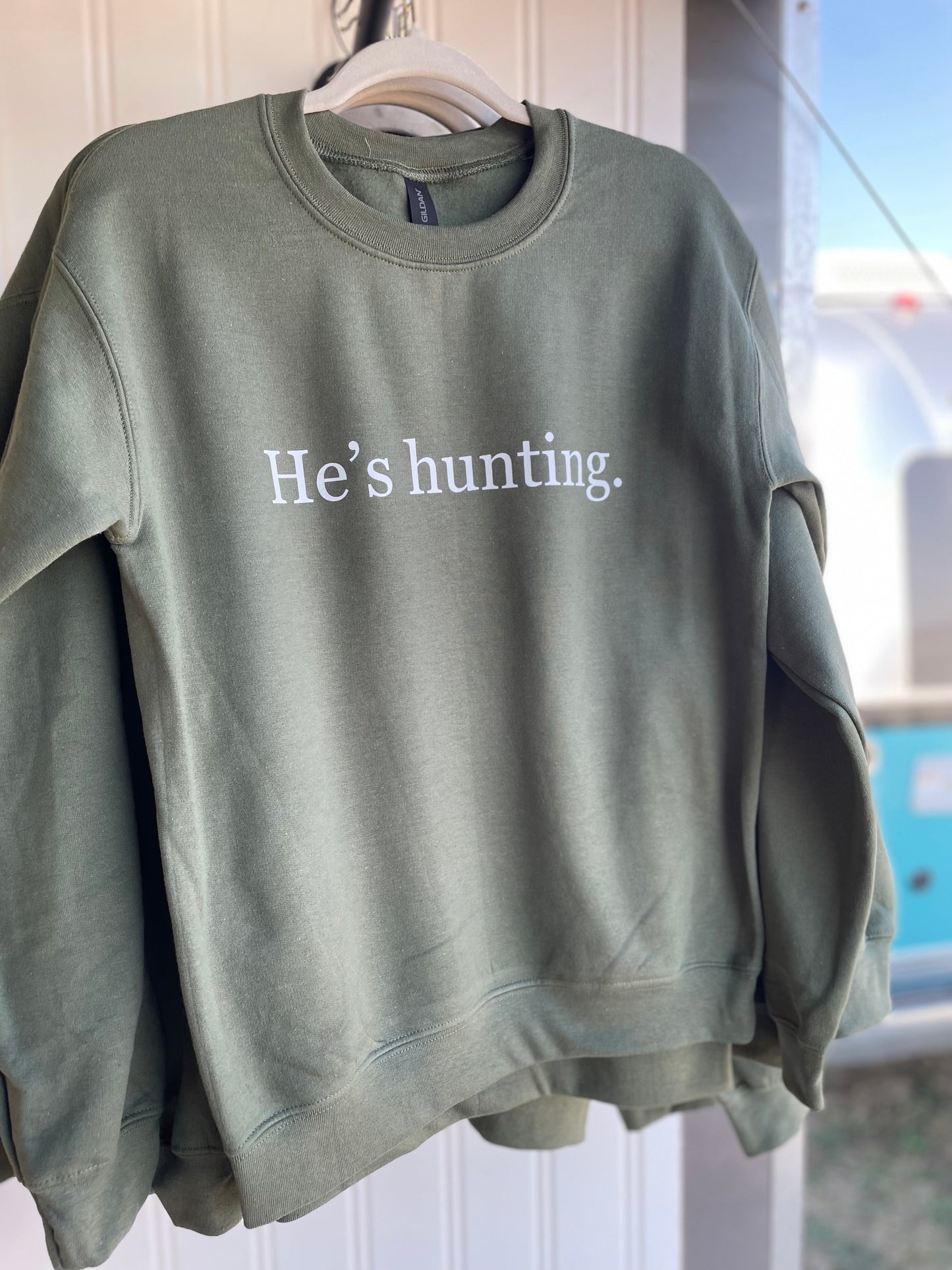 He's Hunting Crewneck - RTS