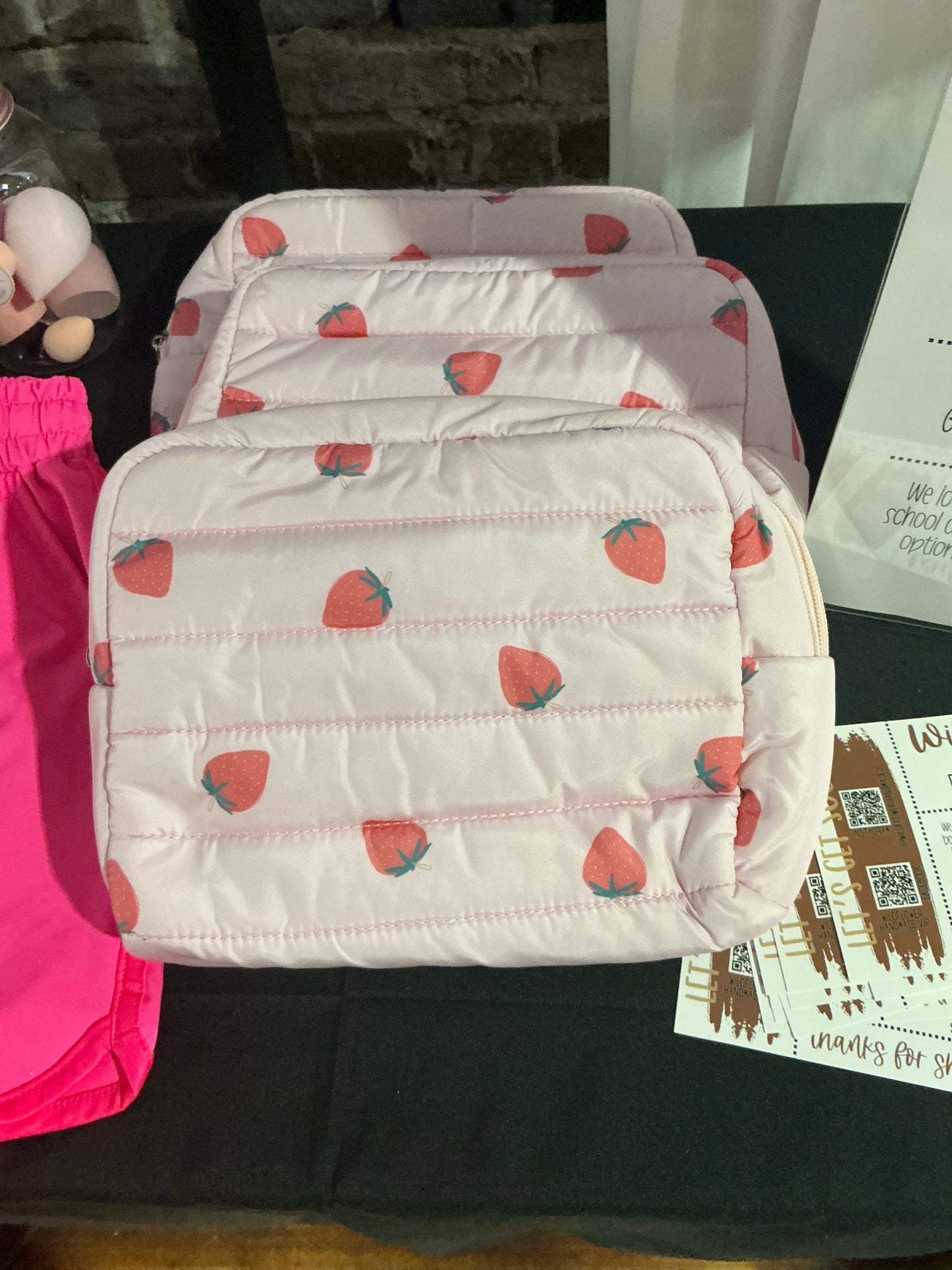 Strawberry Makeup Bag