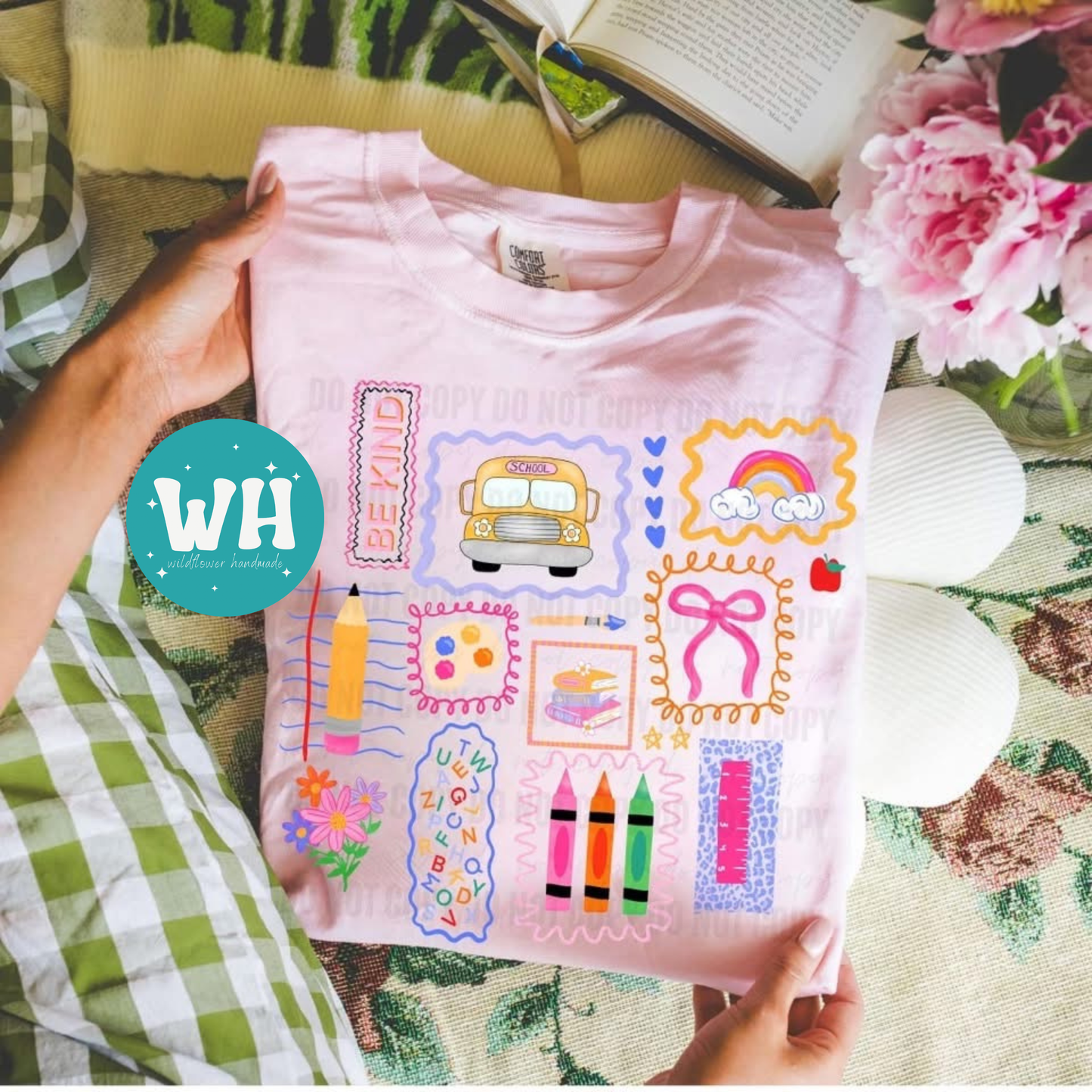 Colorful Doodle Back to School Tee