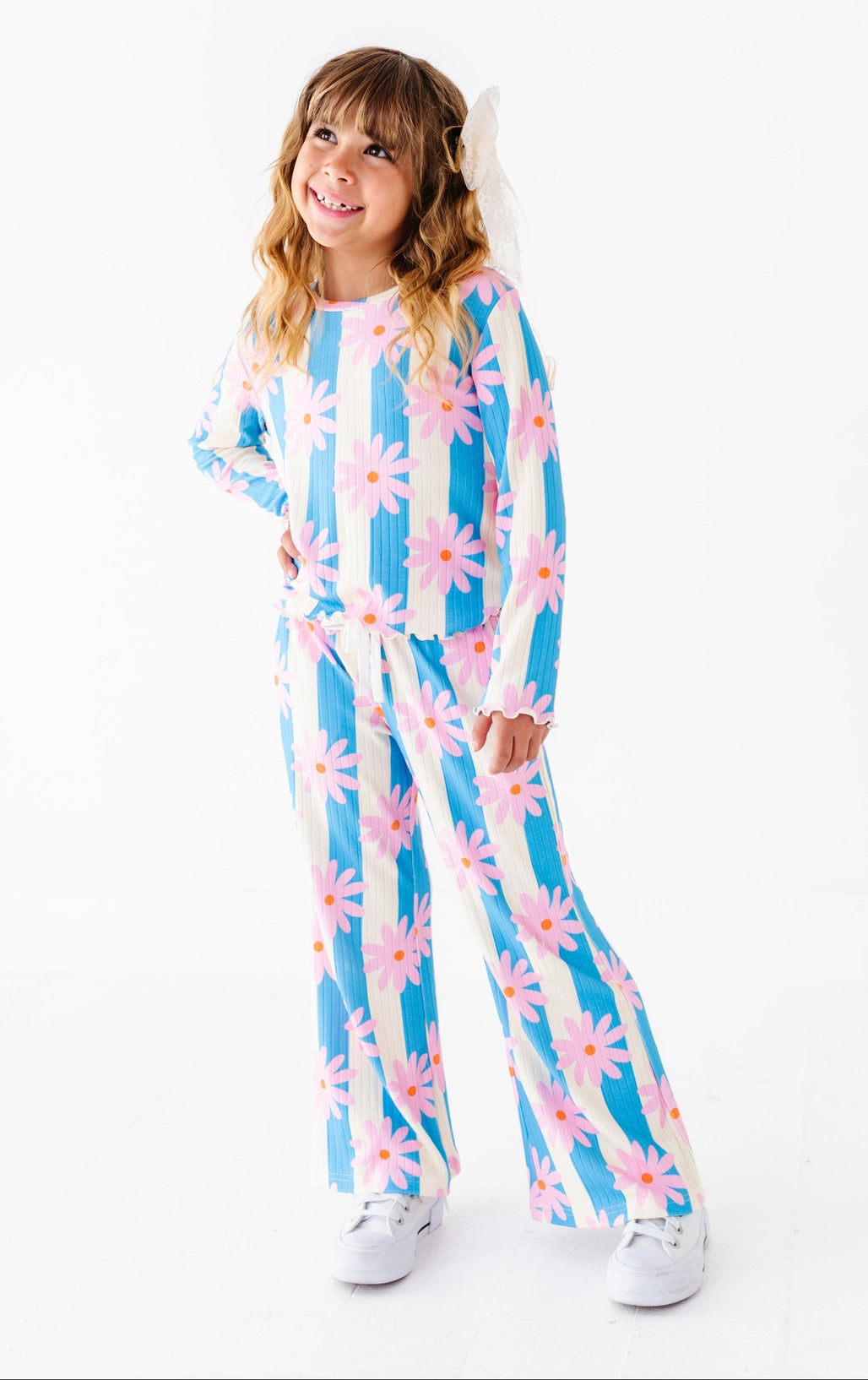 Daisy Stripe | Ribbed Set