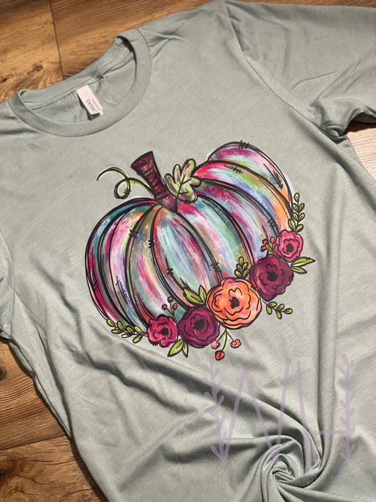 Watercolor pumpkin
