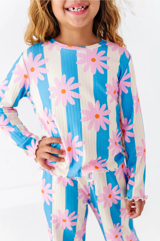 Daisy Stripe | Ribbed Set