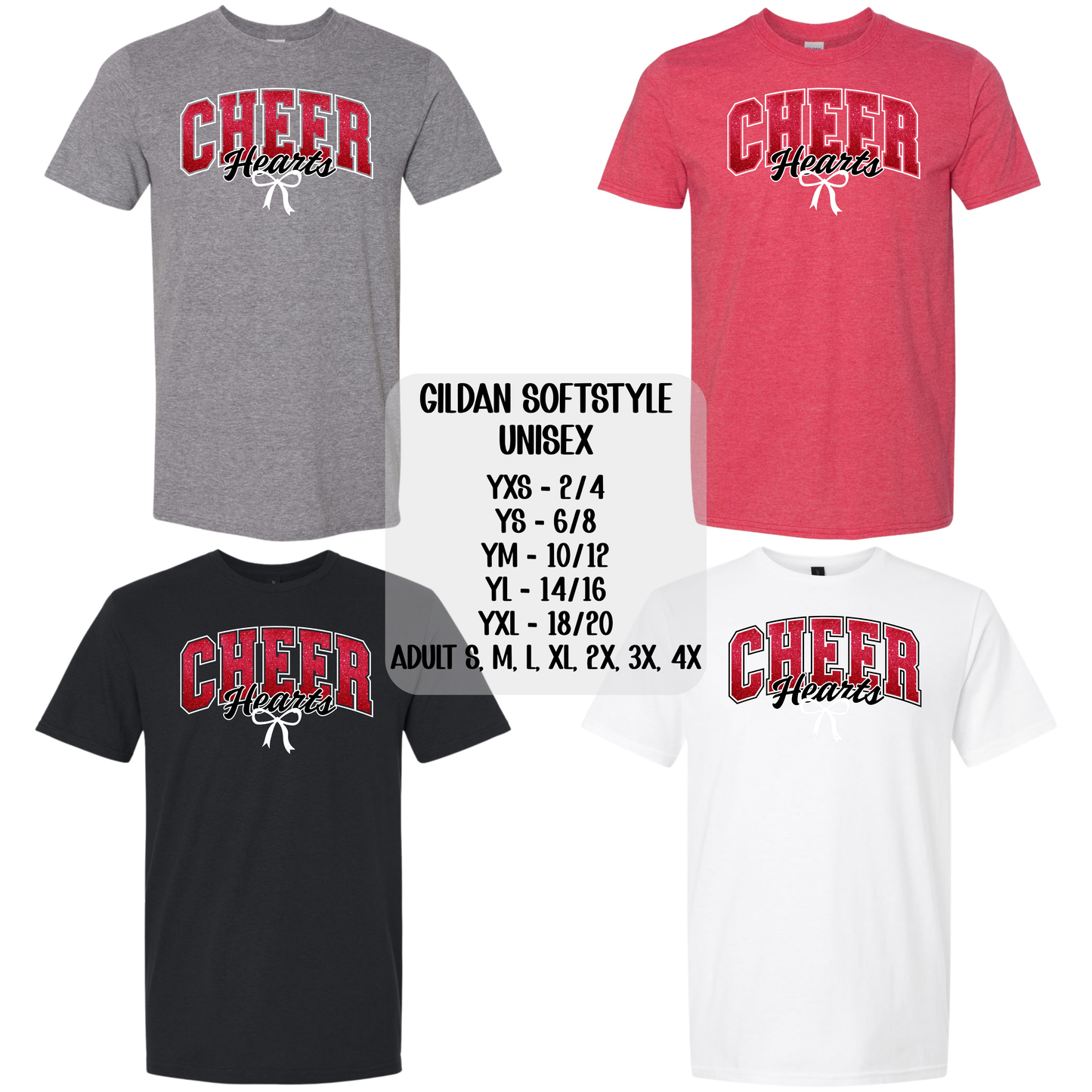 Hearts Cheer with Bow