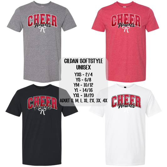 Hearts Cheer with Bow