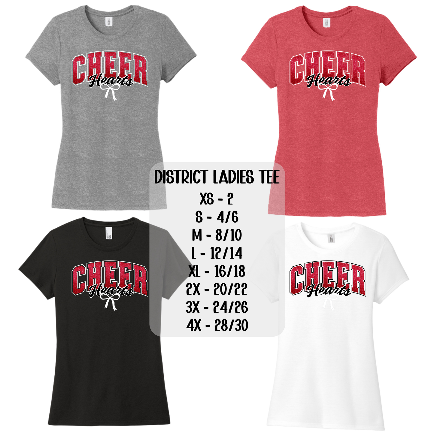 Hearts Cheer with Bow