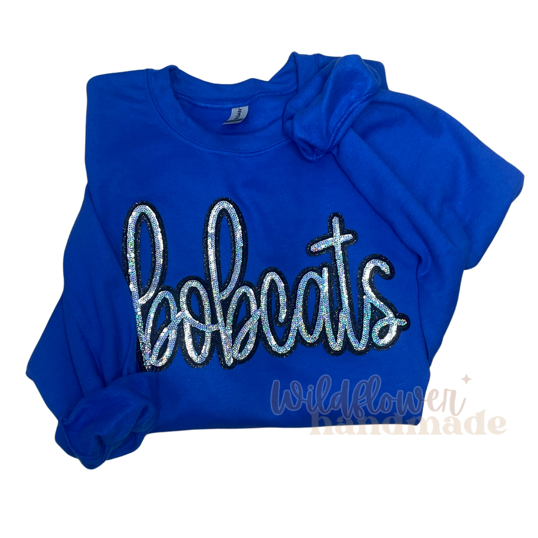 BOBCATS Chenille Patch Sweatshirt