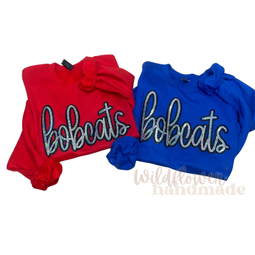 BOBCATS Chenille Patch Sweatshirt