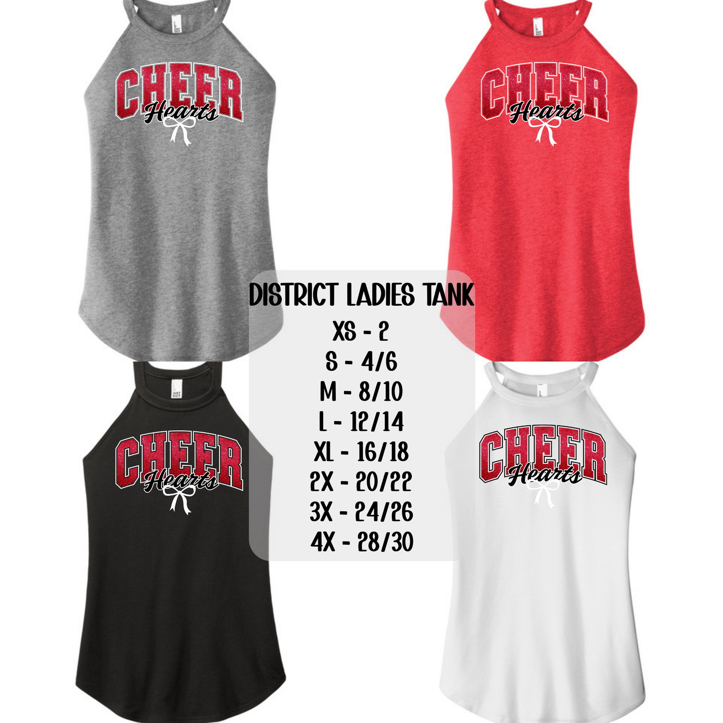 Hearts Cheer with Bow
