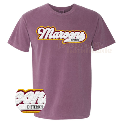 MAROONS Retro Faux Chenille