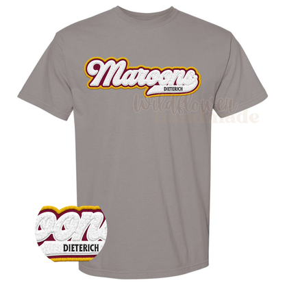 MAROONS Retro Faux Chenille