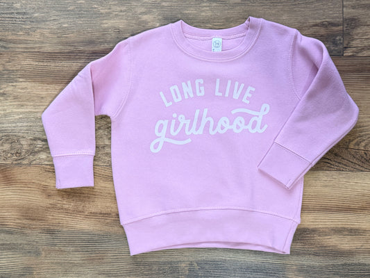 Long Live Girlhood Light Pink Crewneck
