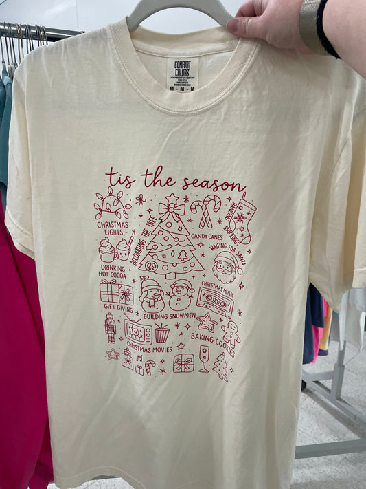 Christmas Doodles Tee - RTS