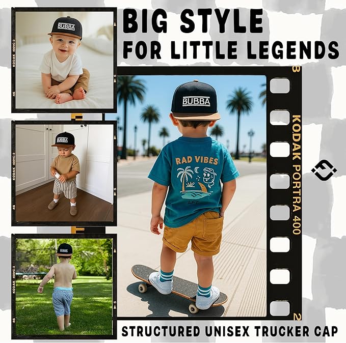 Bubba Flat Brim Trucker Hat
