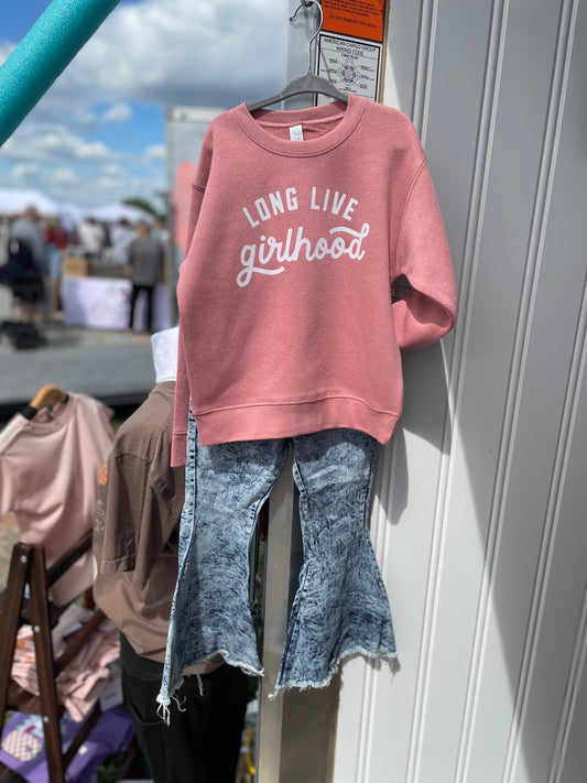 Kids - Long Live Girlhood Crewneck - RTS