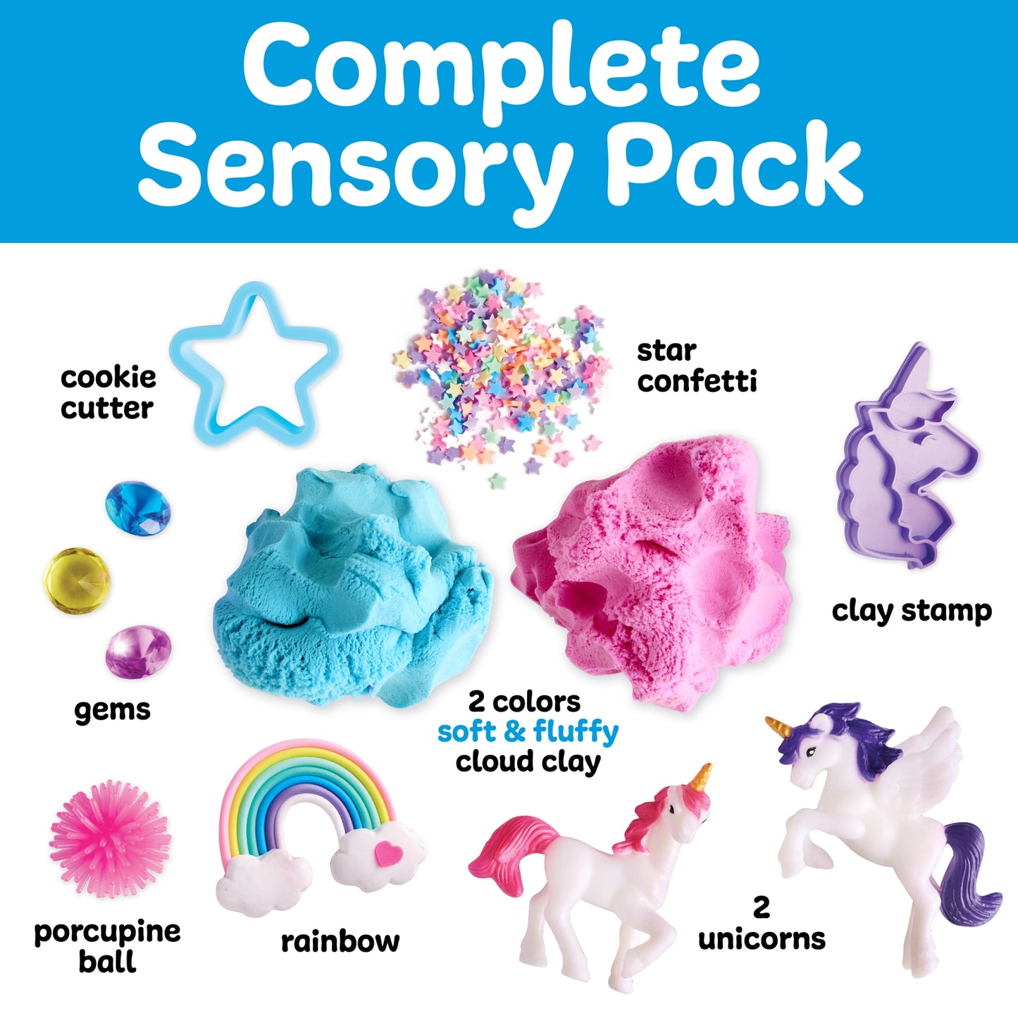 Sensory Pack Unicorn On the Go Sensory Play Set For Kids