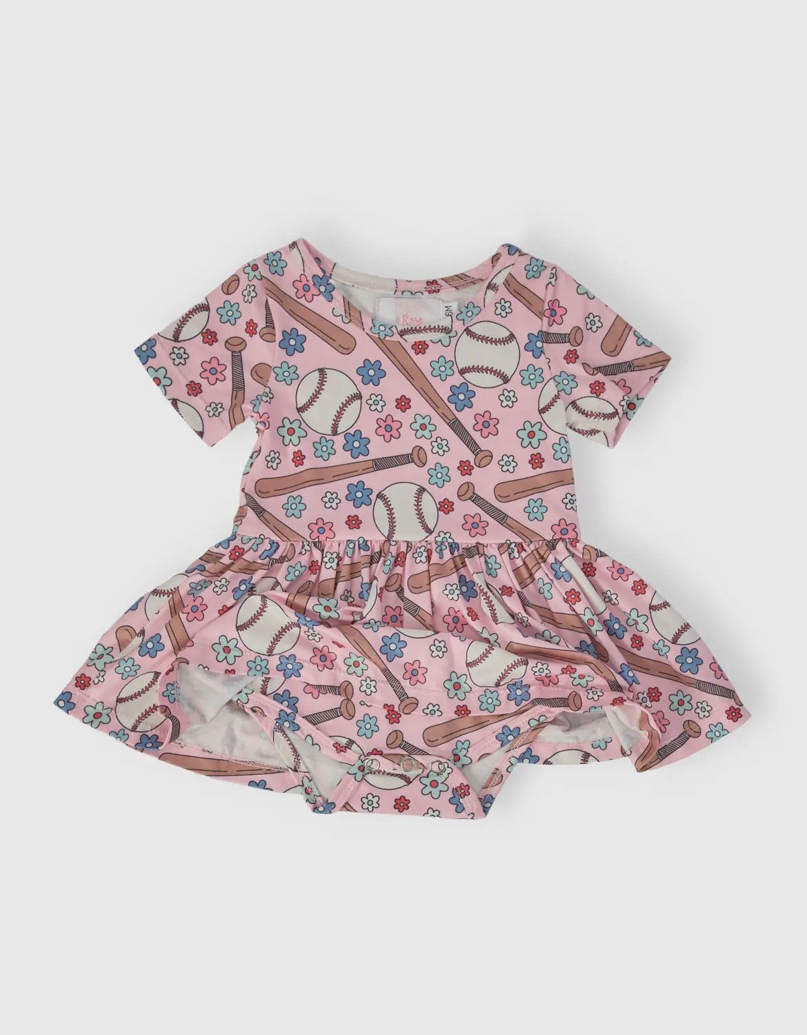 Batter Up S/S Twirl Bodysuit