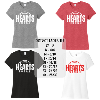 Hearts Football distressed