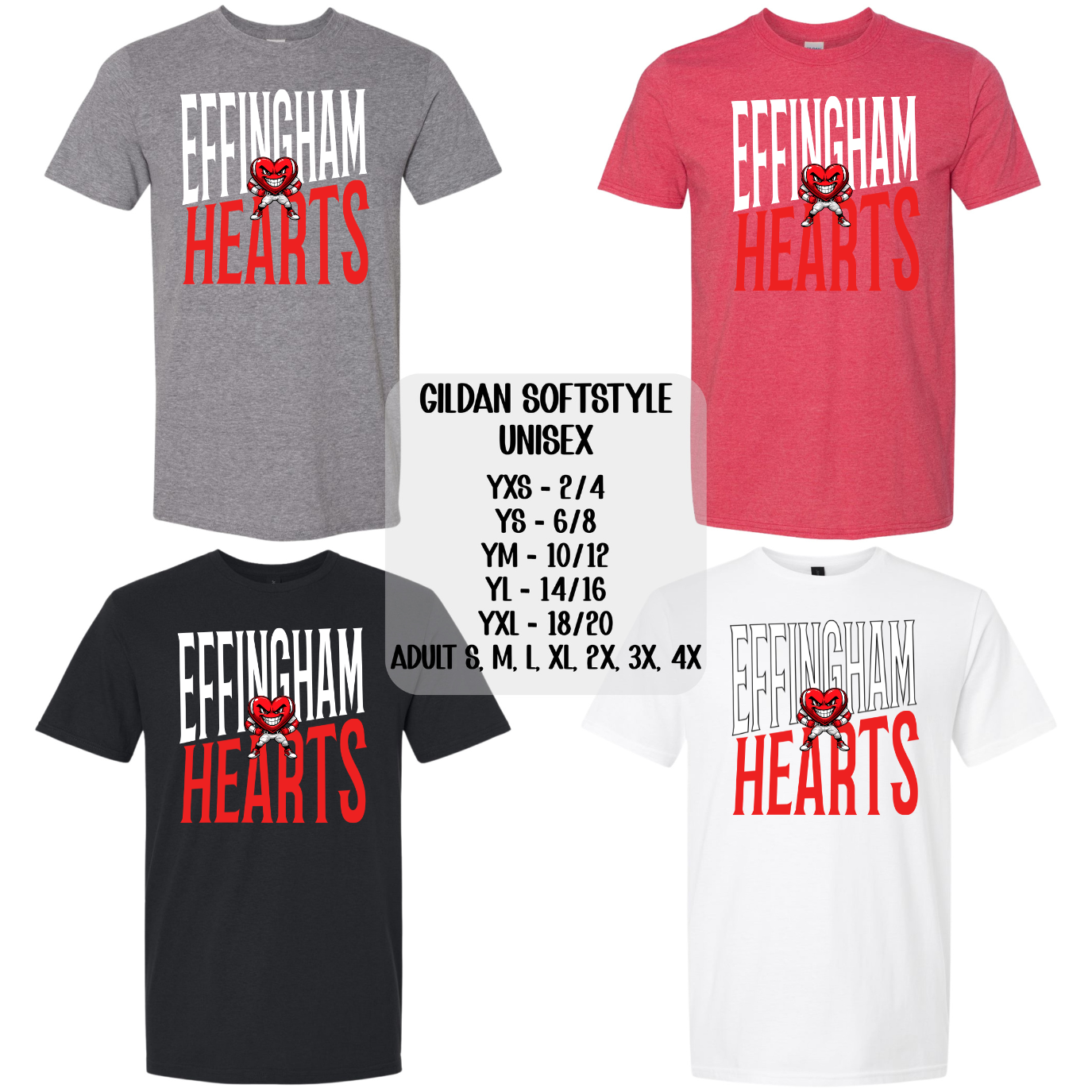 Hearts Slanted Typeface