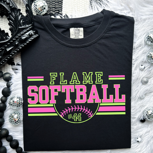 Personalized Softball Vertical Name | Completely Customized! | Tee or Crewneck