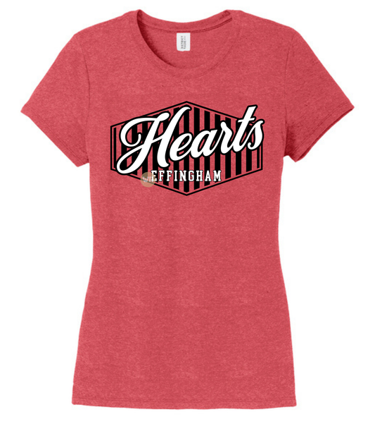 Hearts Striped Hexagon