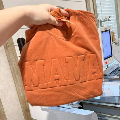 Mama Embossed Tee or Crewneck