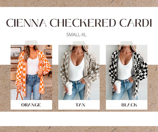 PREORDER: CIENNA Checkered Cardi