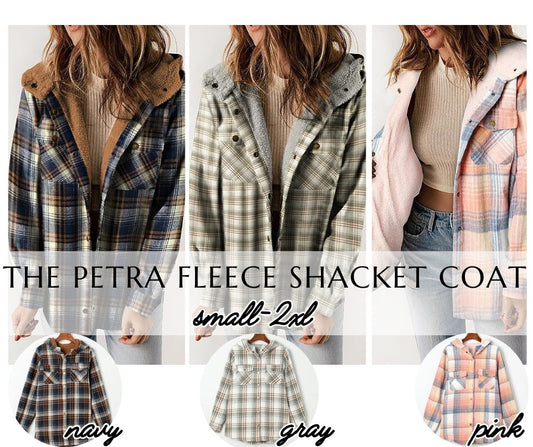 PREORDER: The Petra Fleece Shacket Coat