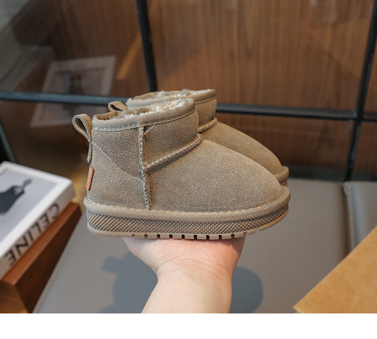 PREORDER: KIDS Faux Fur & Suede Mini Boots