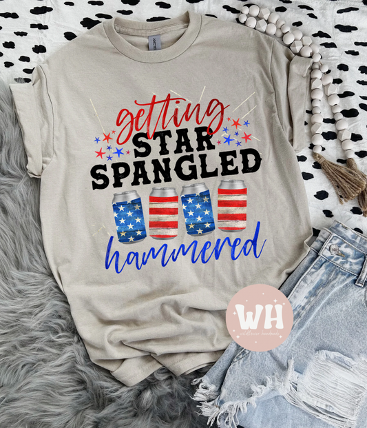 Star spangled hammered