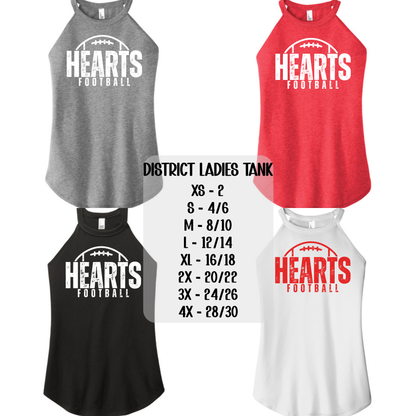 Hearts Football distressed