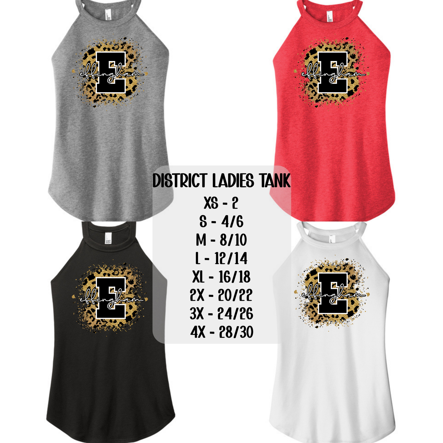 Effingham Initial Leopard Print